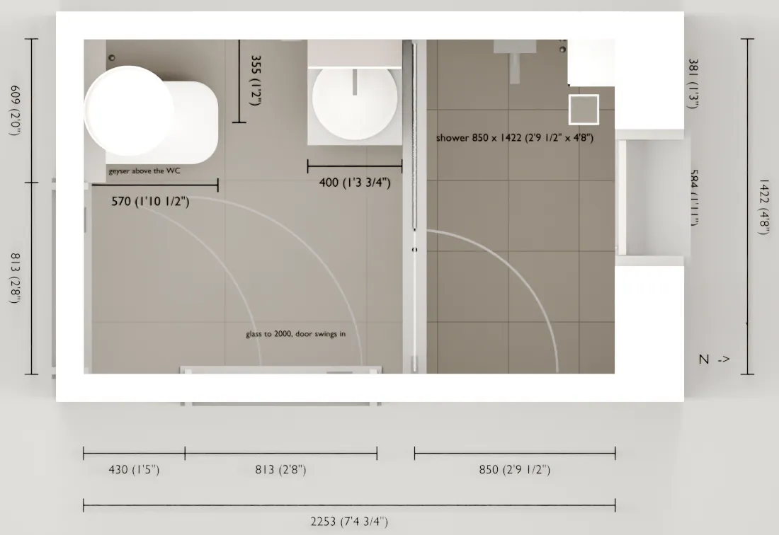 Bathroom plan, version 10 of 13.
