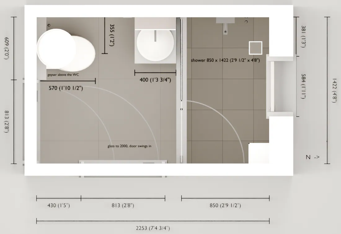 Bathroom plan, version 9 of 13.